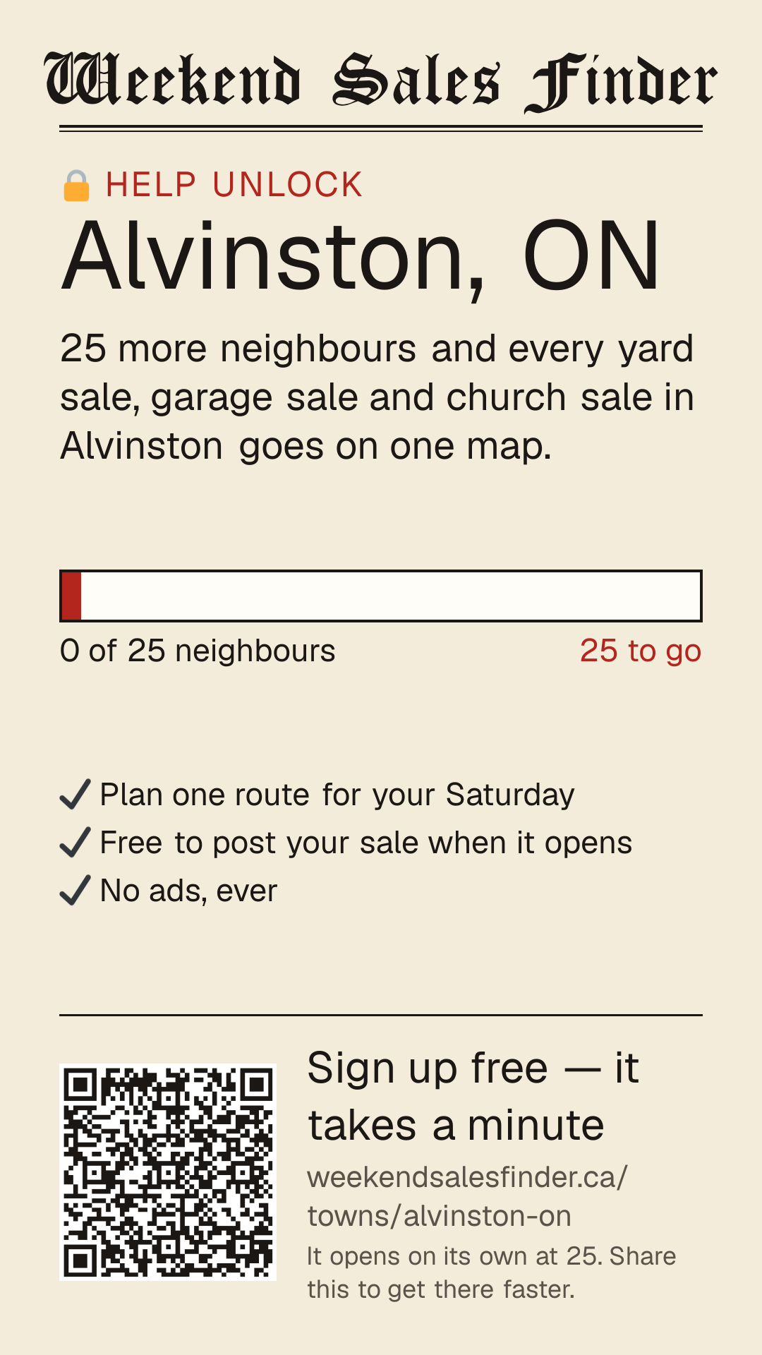 Phone story for unlocking Alvinston