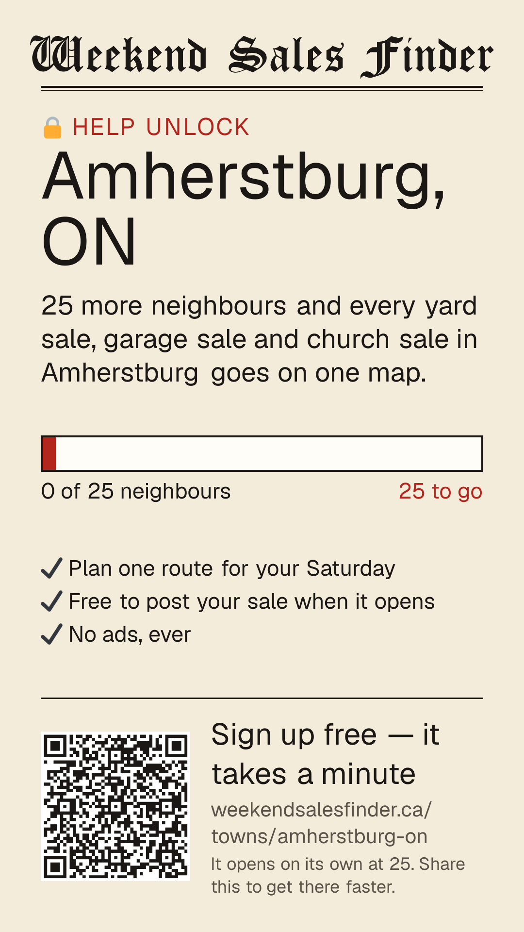 Phone story for unlocking Amherstburg
