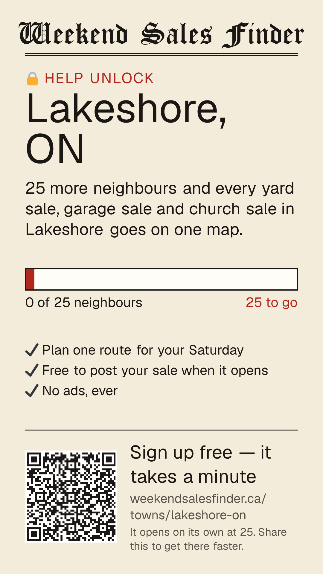 Phone story for unlocking Lakeshore
