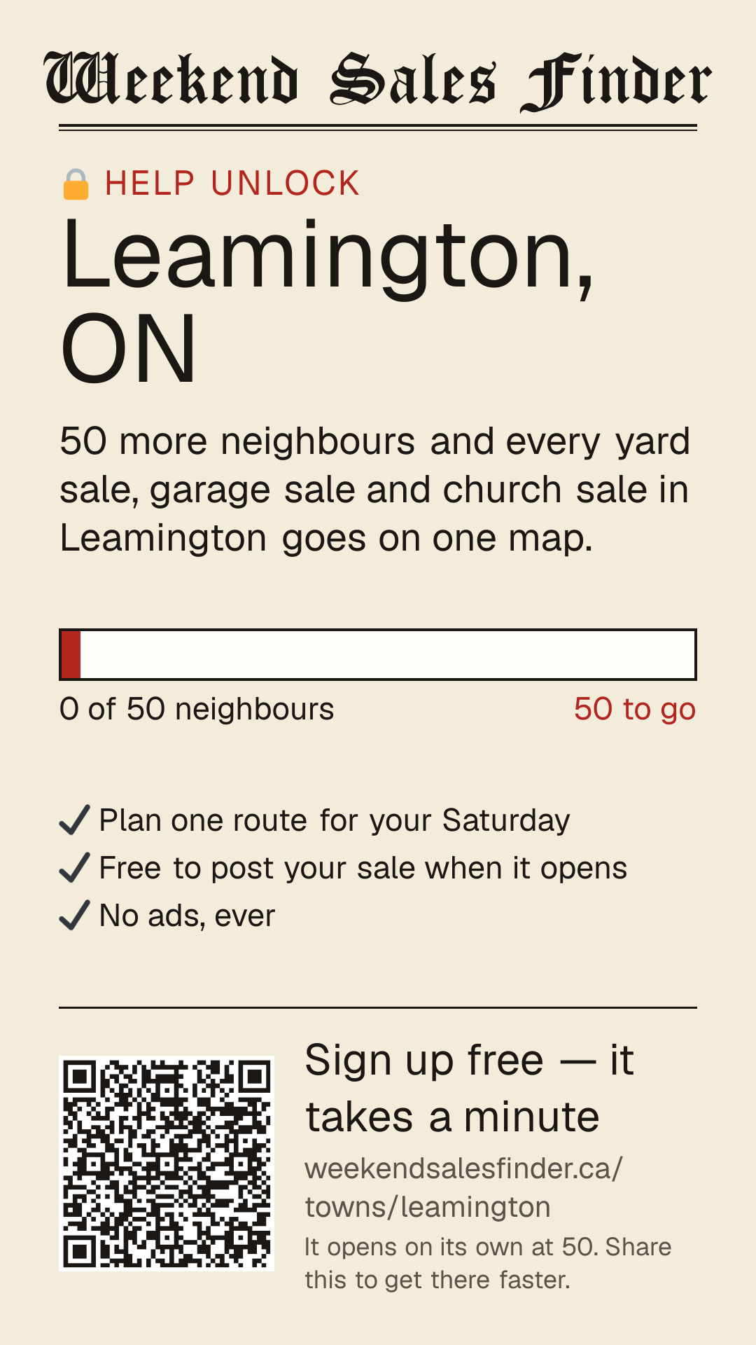 Phone story for unlocking Leamington