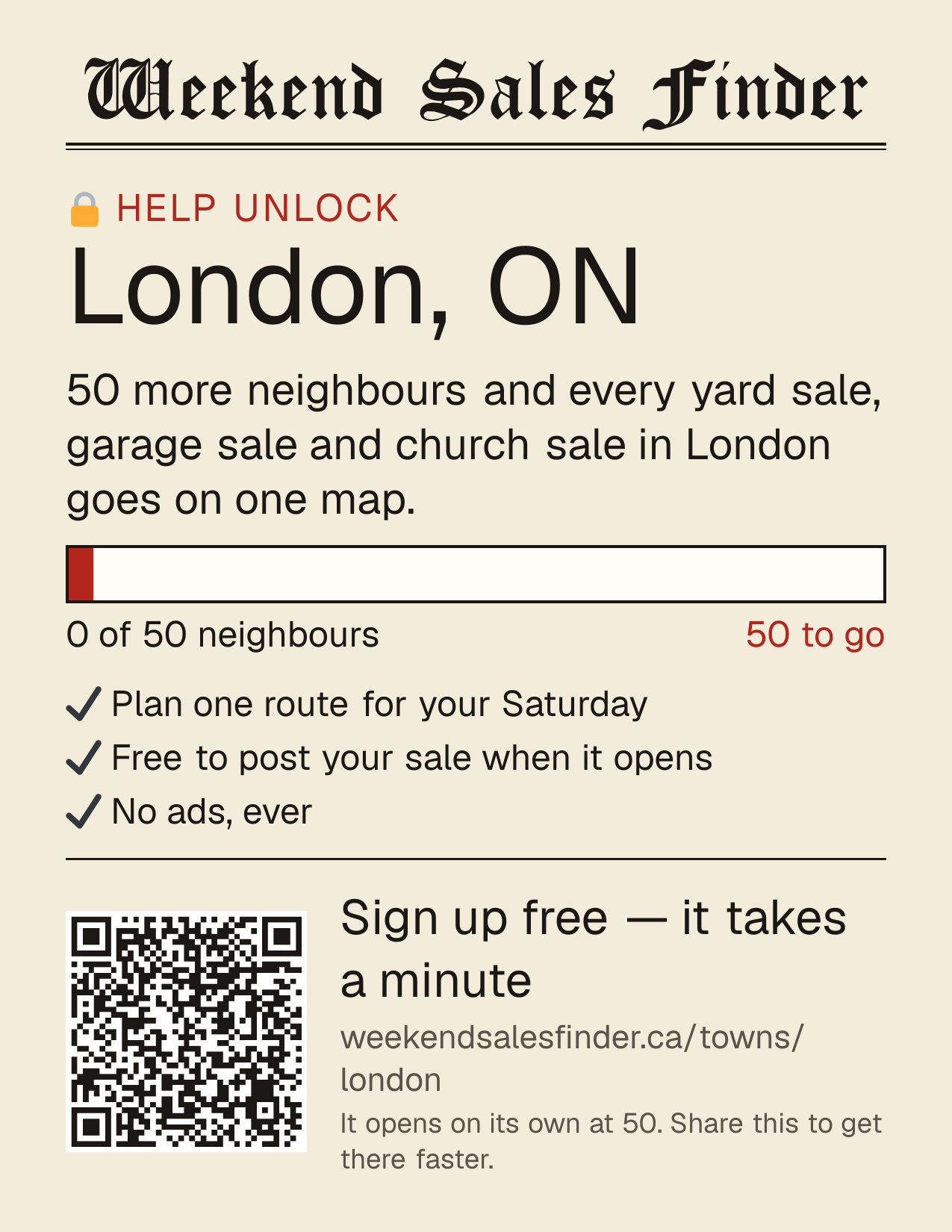 Printable poster for unlocking London