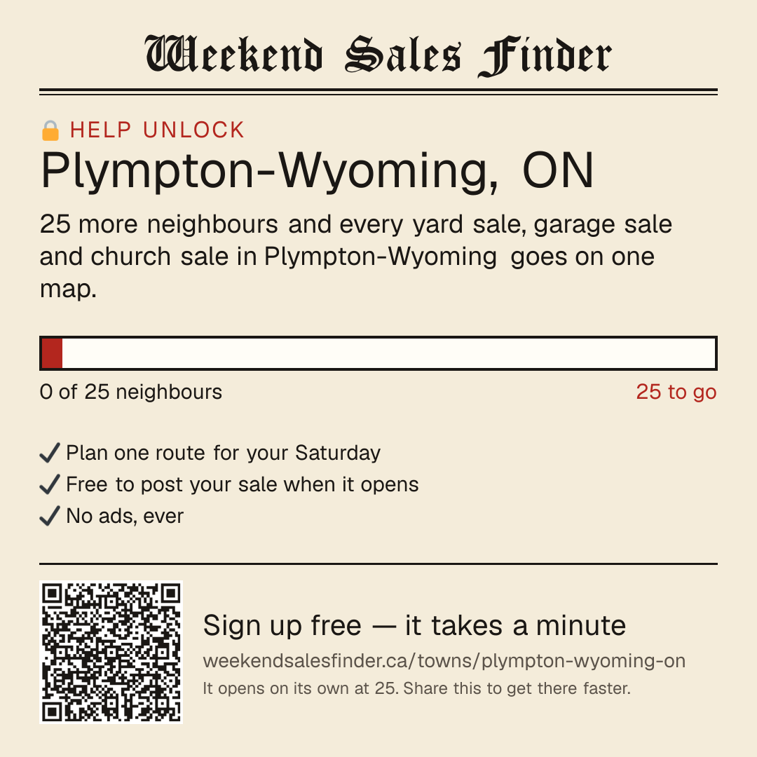 Square post for unlocking Plympton-Wyoming