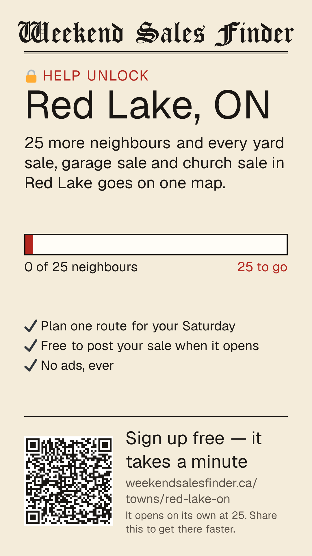 Phone story for unlocking Red Lake