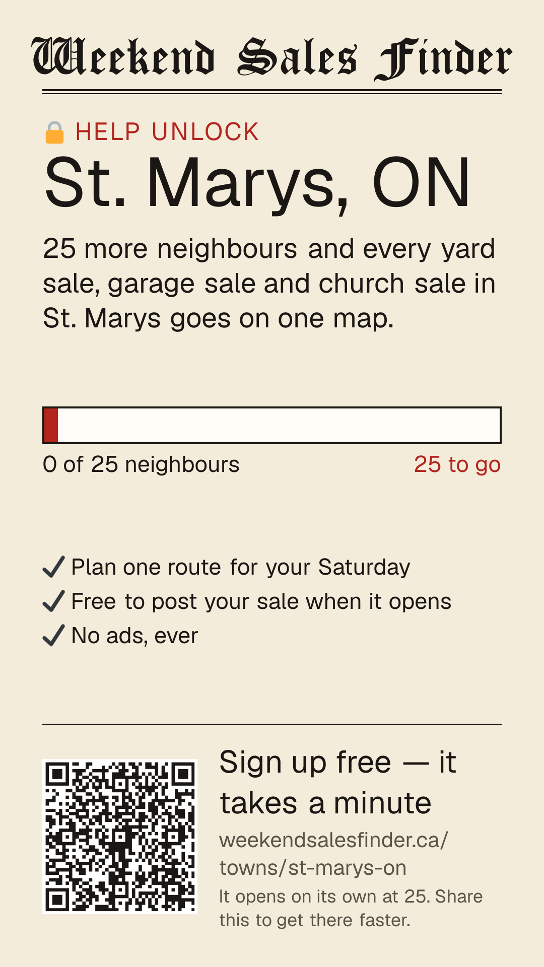 Phone story for unlocking St. Marys