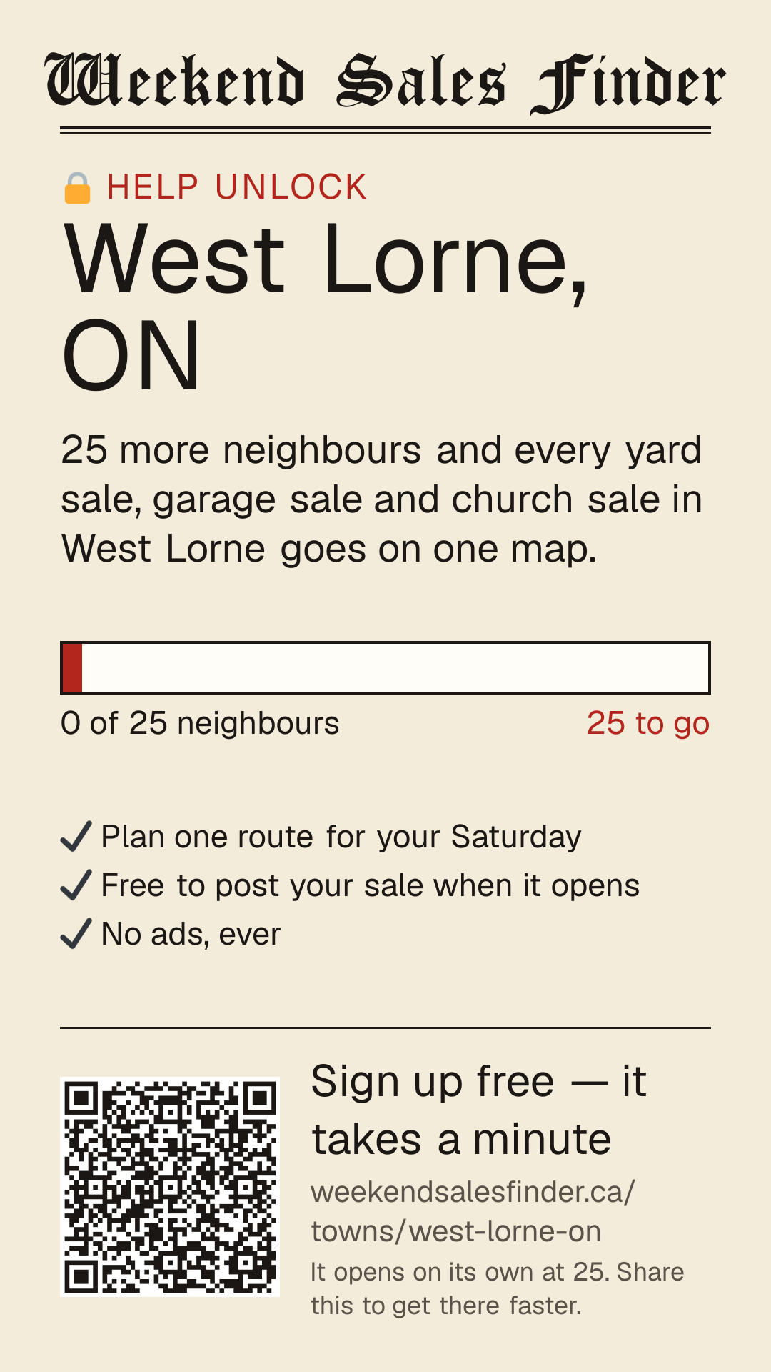 Phone story for unlocking West Lorne